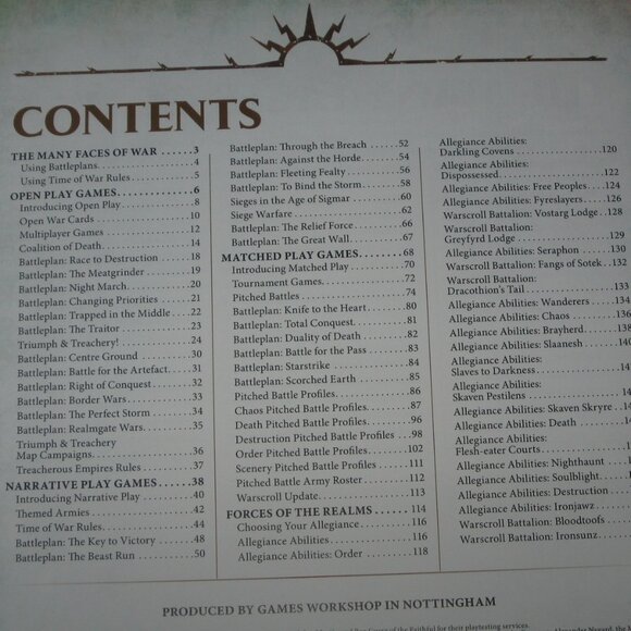 Warhammer Softcover Book 40,000 40K Age of Sigmar General's Handbook 2017 2409A6 - Picture 5 of 10